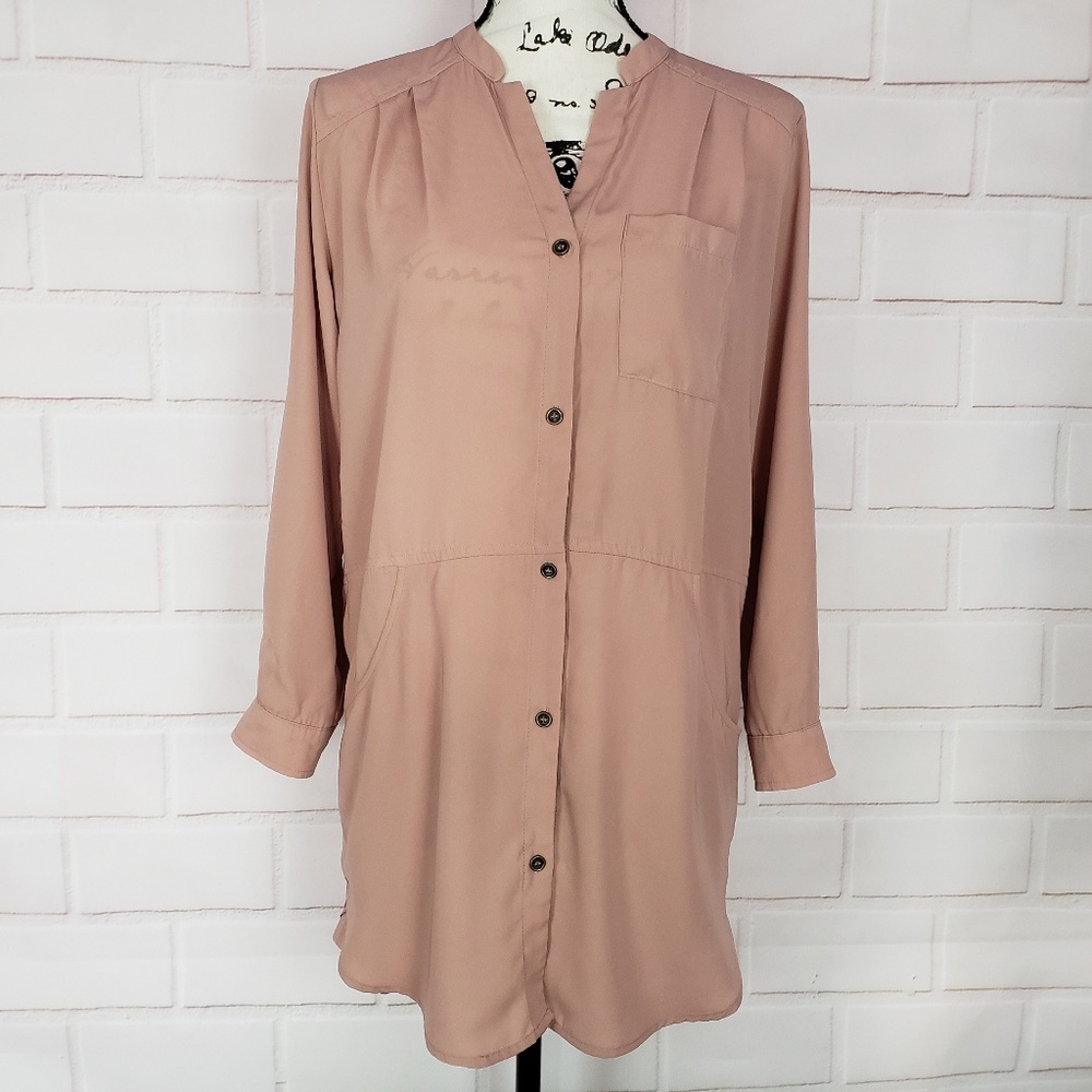 Lush Blush Shirt Dress XS